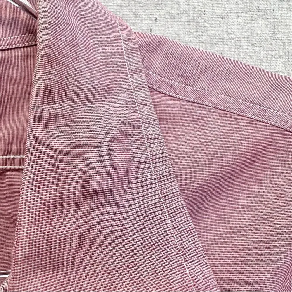 J. Crew lot of 3 men's button down long sleeve red/orange shirts size‎ Medium